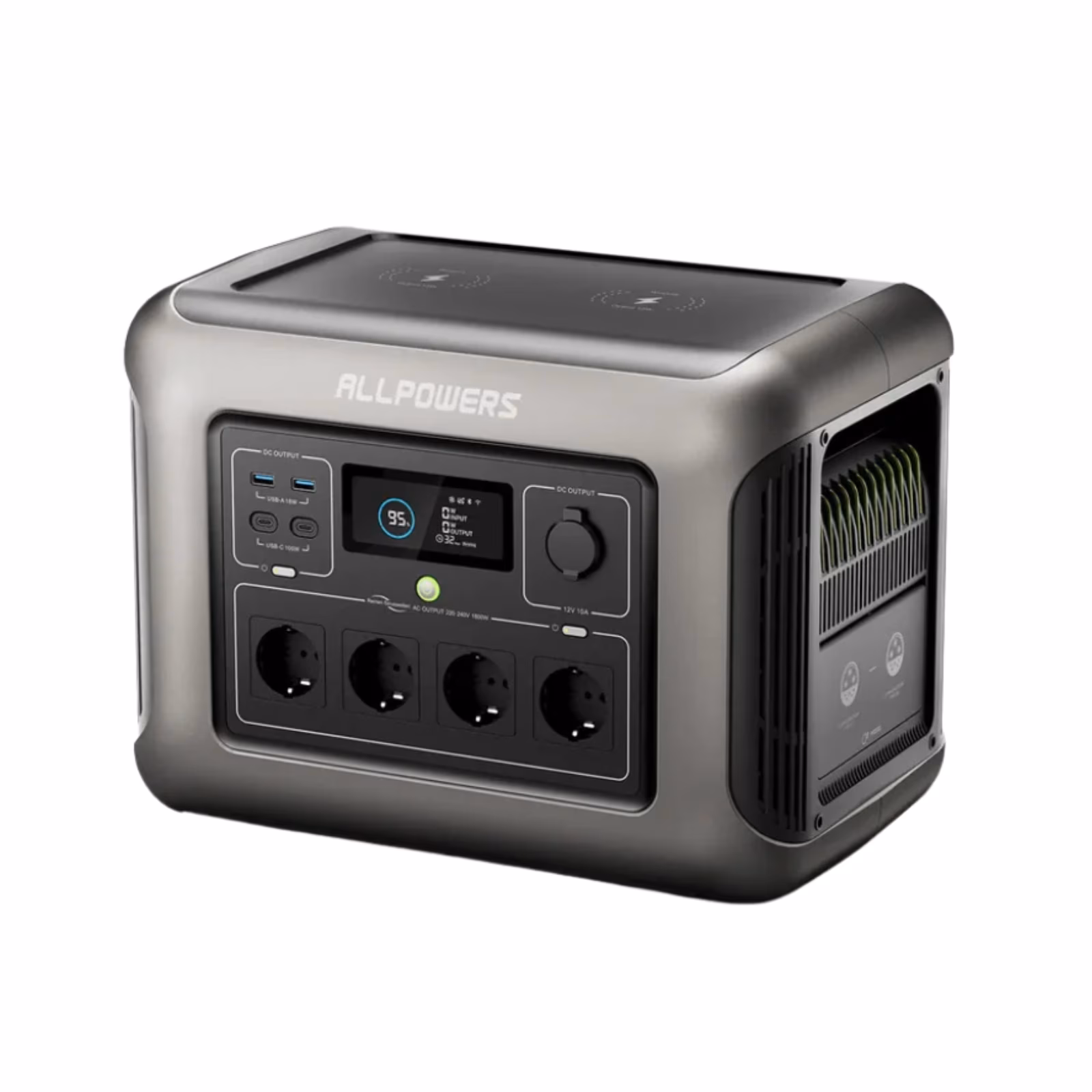 Зарядна станція ChargeBase ALLPOWERS R2500 2500W LiFePO4 — вигляд спереду